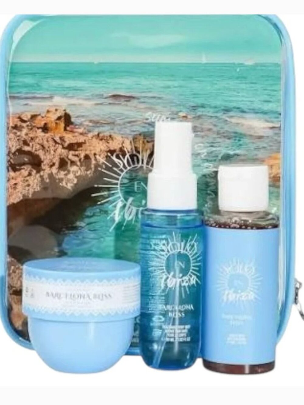 Solo en Ibiza Barcelona Bliss 4 piece travel set New!